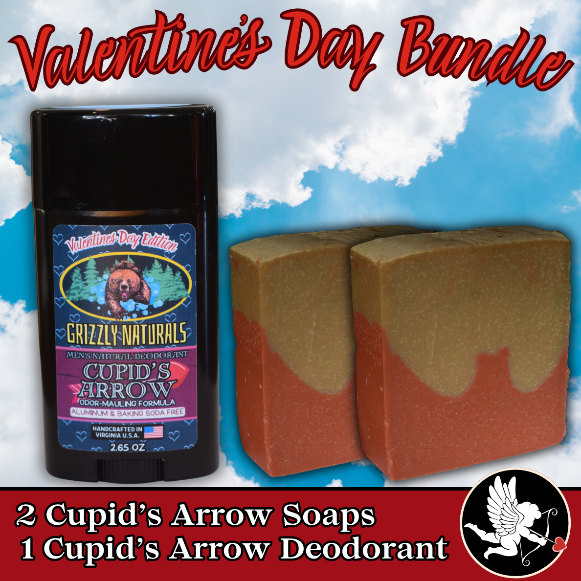 Valentine s Day Bundle Soap Deodorant Cupid s Arrow