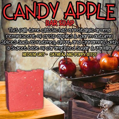 Candy Apple - BAR SOAP - Medium Grit