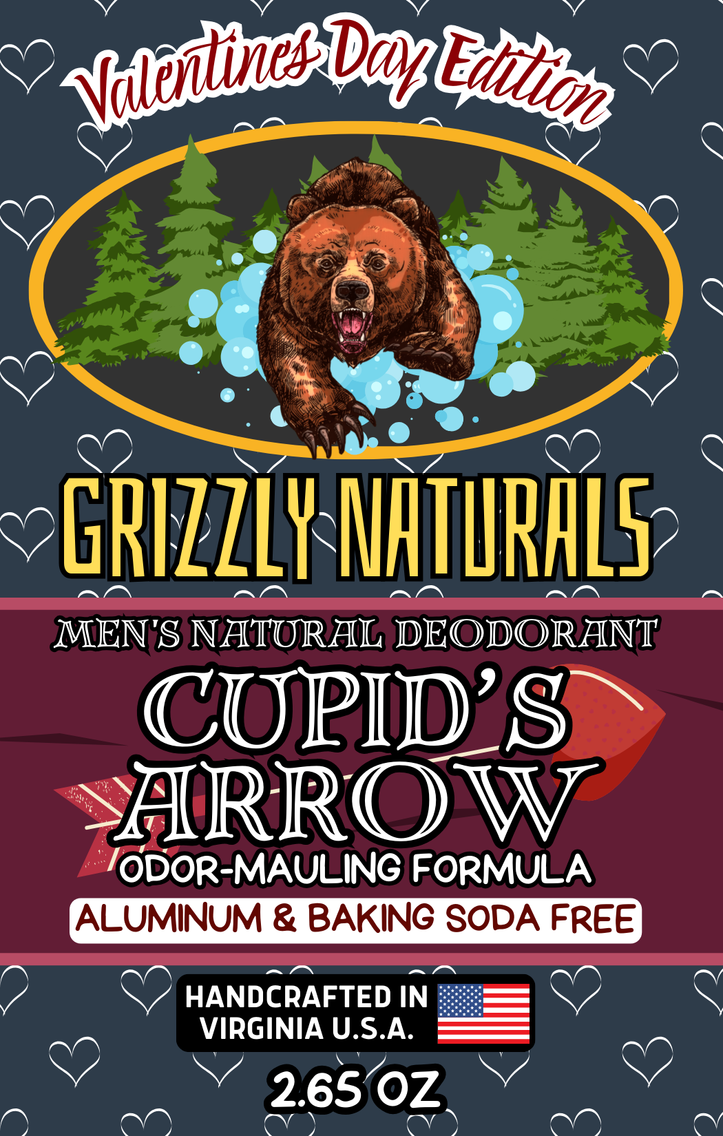 Cupid s Arrow Deodorant by Grizzly Naturals Soap Company