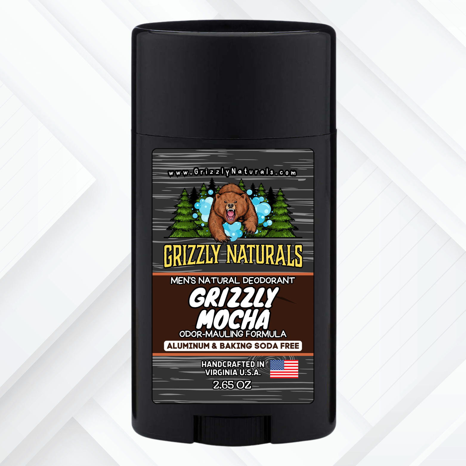 Grizzly Mocha DEODORANT - Baking Soda & Aluminum Free – Grizzly ...