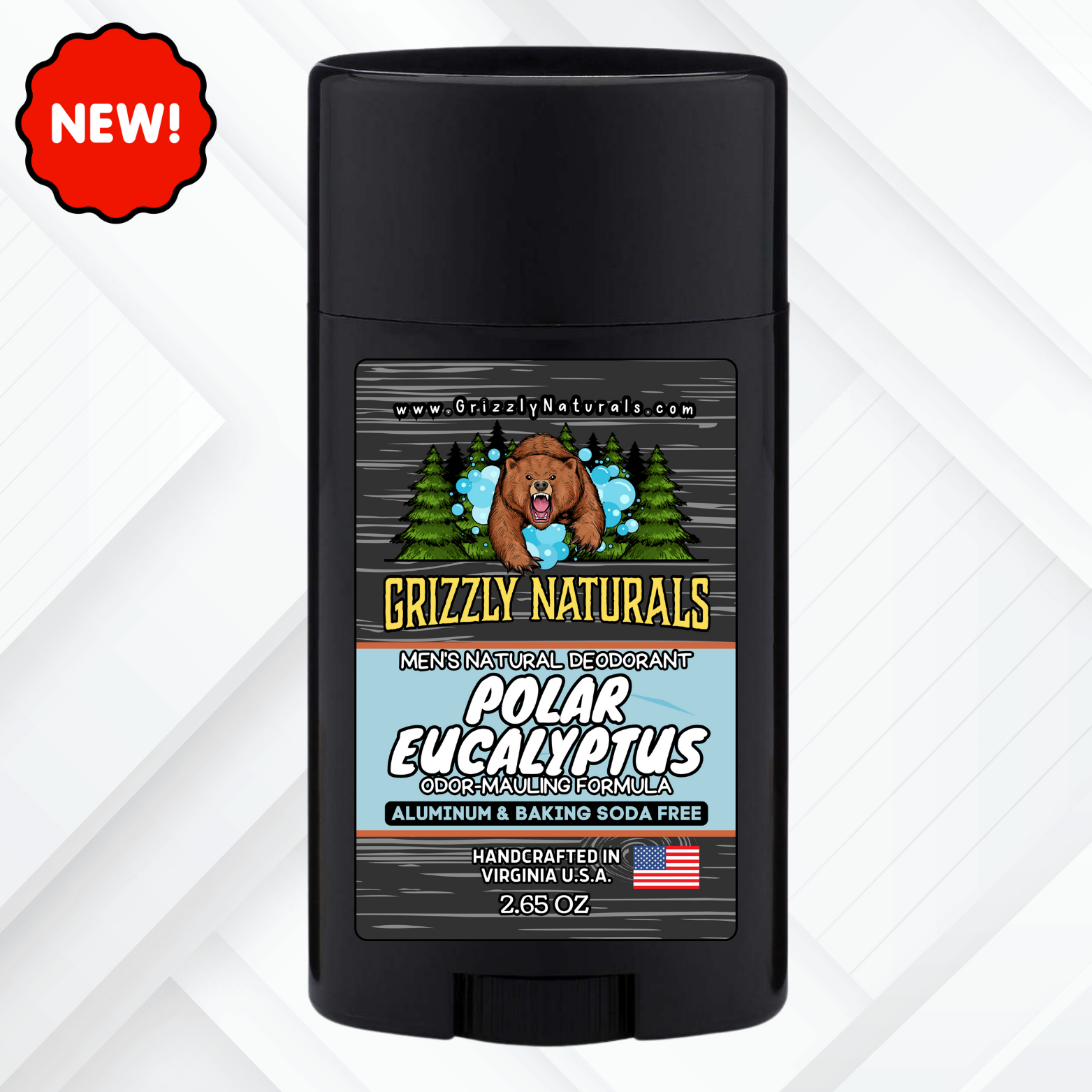 Polar Eucalyptus Natural Aluminum Free Men's Deodorant – Grizzly ...