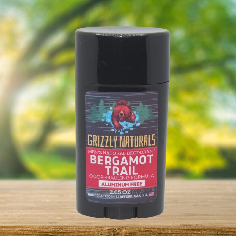 Bergamot Trail - DEODORANT - Baking Soda & Aluminum Free - Grizzly Naturals Soap Company