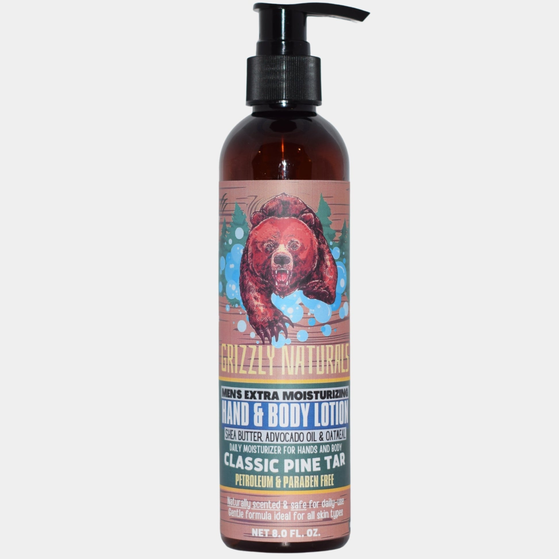 Classic Pine Tar Hand / Body Lotion - Grizzly Naturals Soap Company