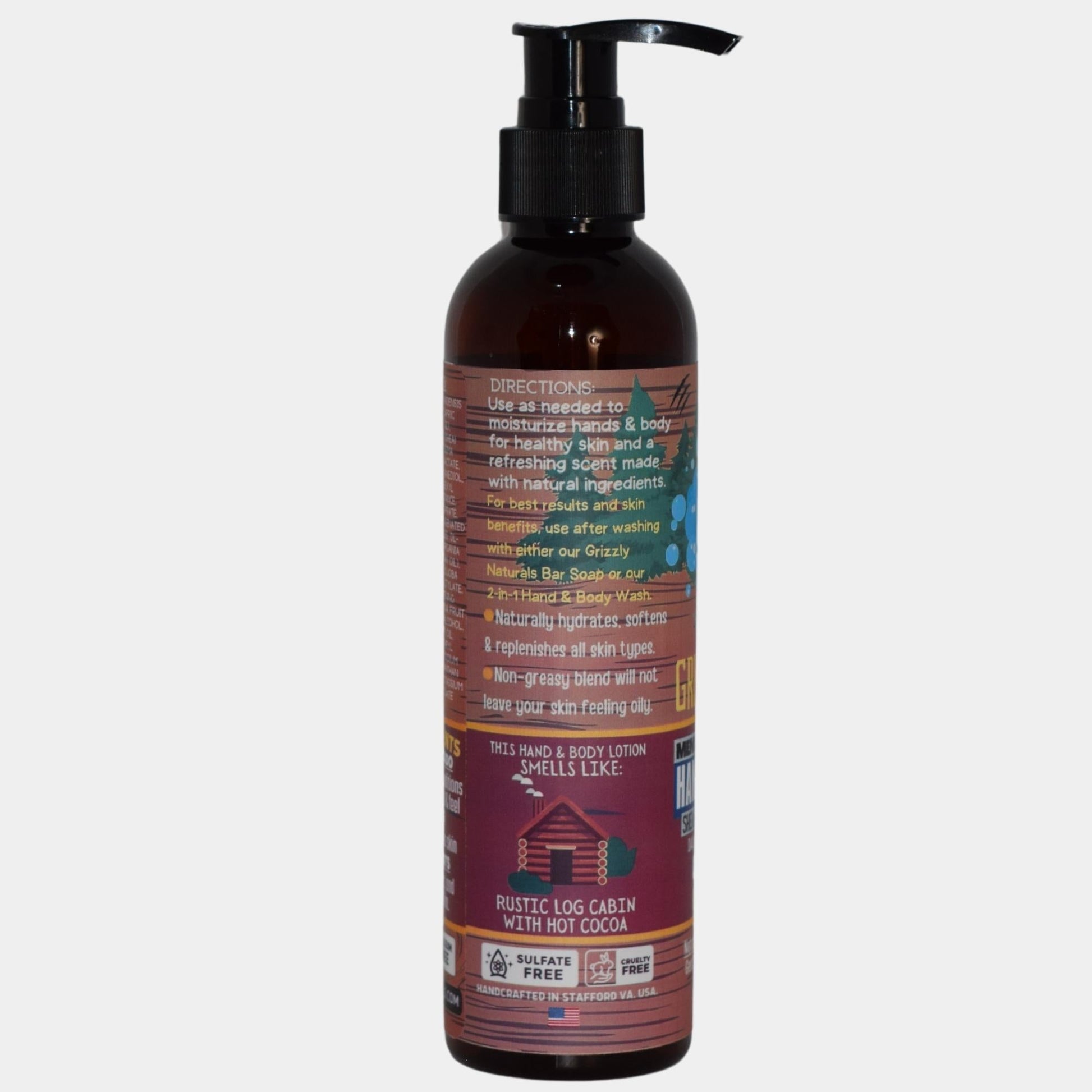 Cozy Cabin Hand & Body Lotion - Grizzly Naturals Soap Company