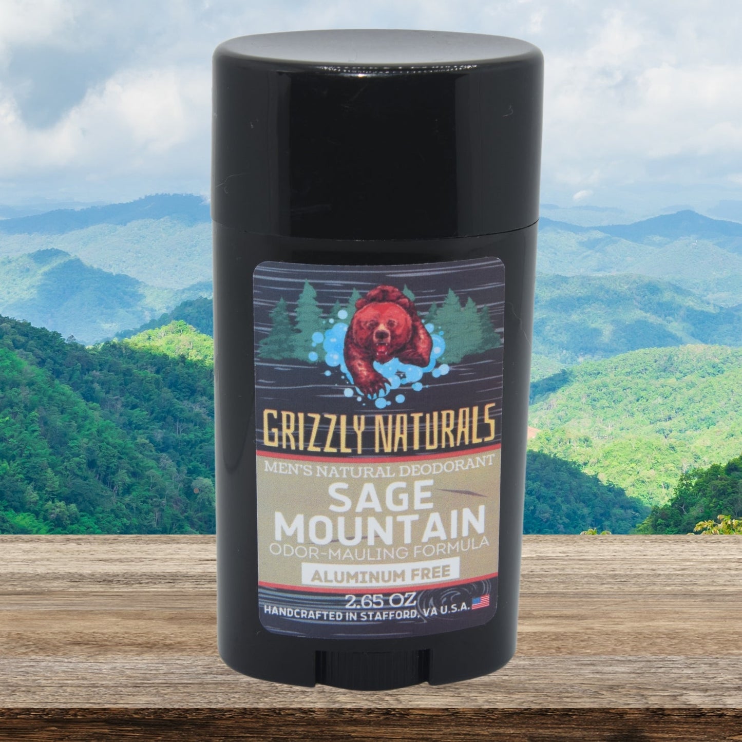 Sage Mountain - DEODORANT - Baking Soda & Aluminum Free - Grizzly Naturals Soap Company