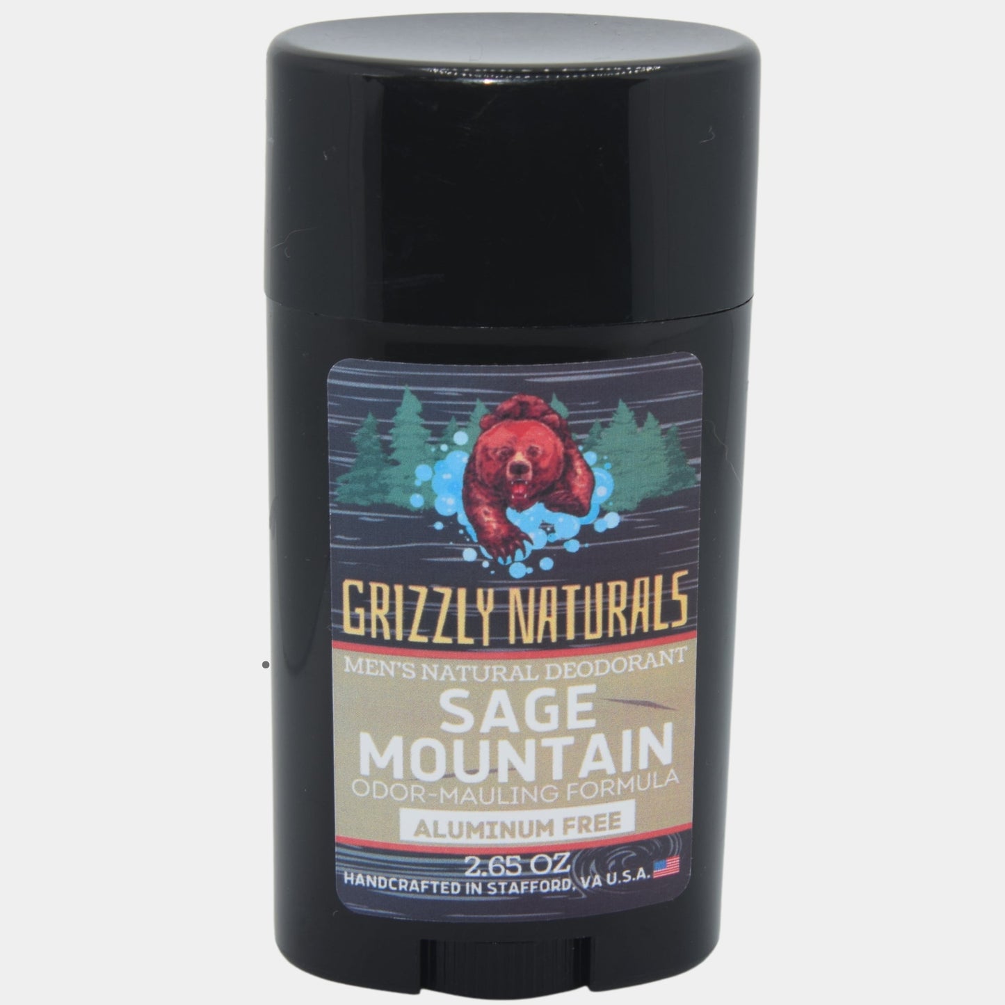 Sage Mountain - DEODORANT - Baking Soda & Aluminum Free - Grizzly Naturals Soap Company