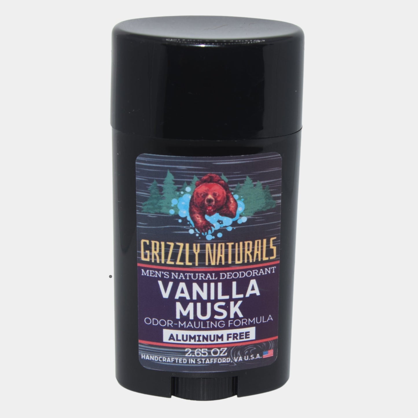 Vanilla Musk - DEODORANT - Baking Soda & Aluminum Free - Grizzly Naturals Soap Company